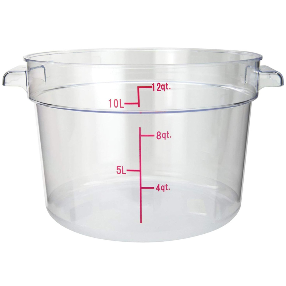 Stanton Clear Round Food Storage Container, 12 Quart