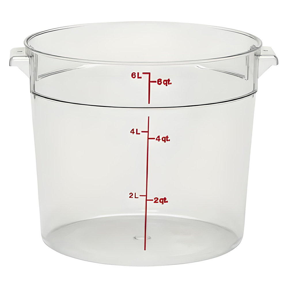 Stanton Clear Round Food Storage Container, 6 Quart