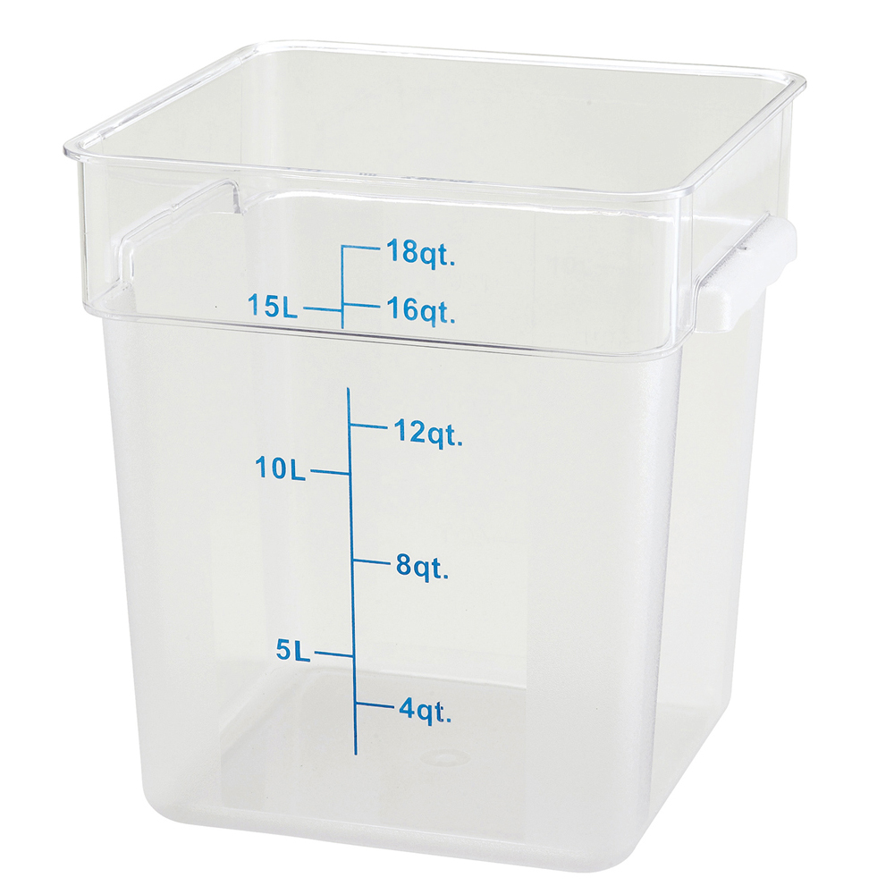 Stanton Clear Square Food Storage Container, 18 Quart