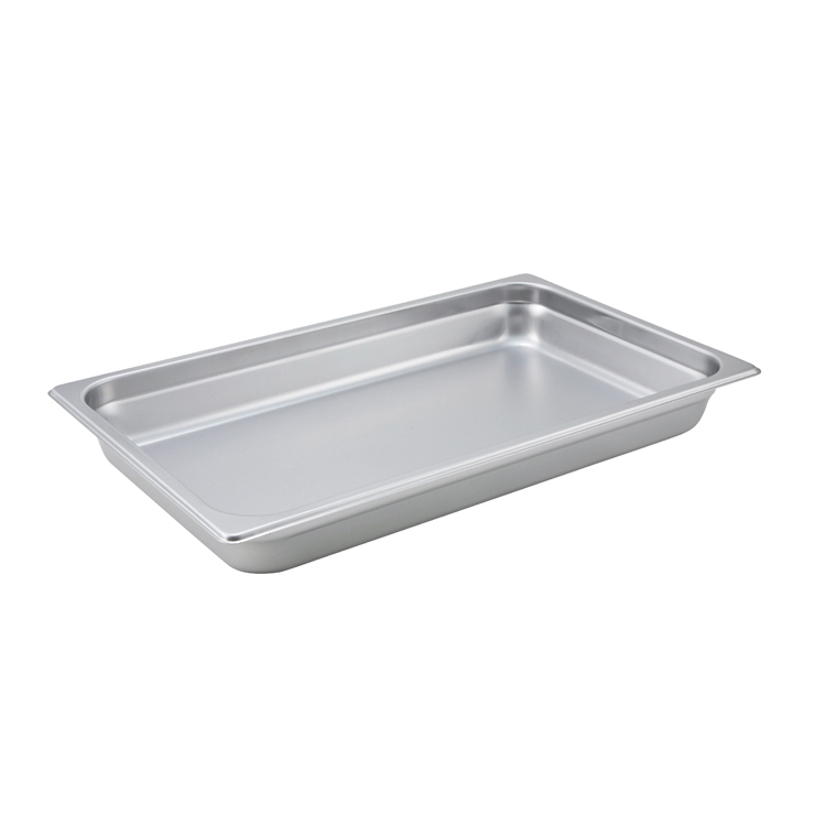 Steam-Table Pan, Stainless, Full Size (12-3/4" x 20-3/4") x 2-1/2"