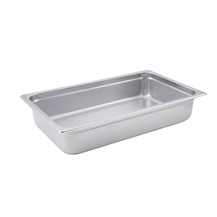 Steam Table Pan, Stainless, Full Size (12-3/4" x 20-3/4") x 4"