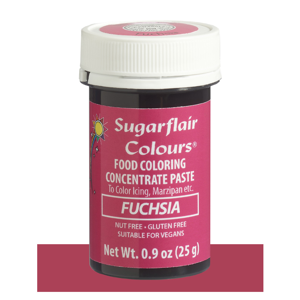 SugarFlair Fuchsia Concentrated Gel Paste Colors, 2 gr.