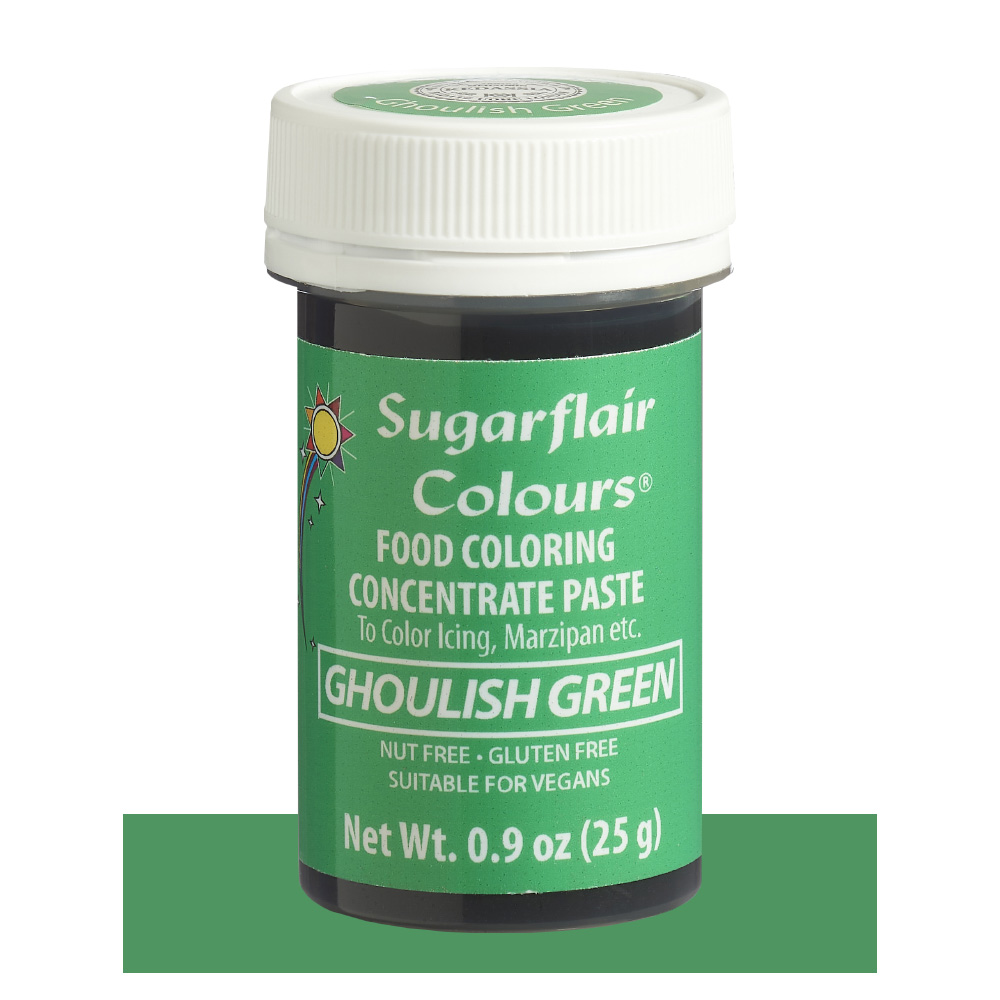 SugarFlair Ghoulish Green Concentrated Gel Paste Color, 25 gr.