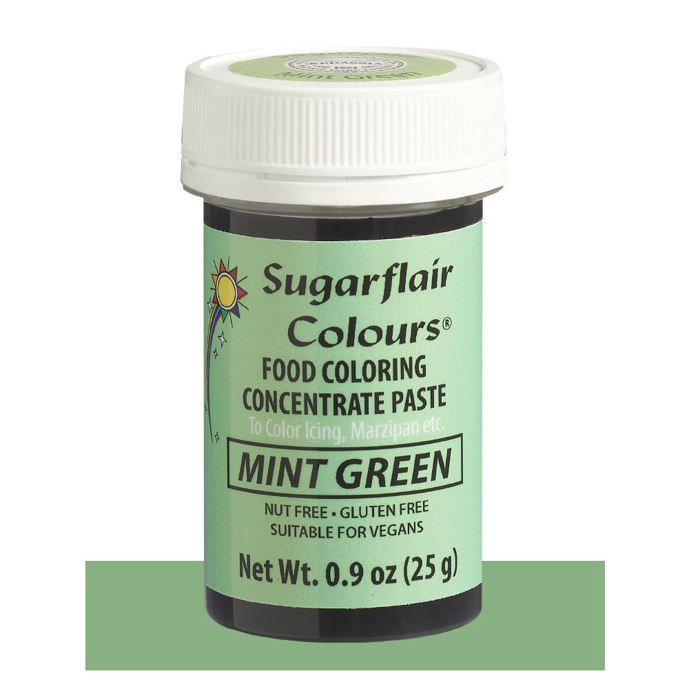 SugarFlair Mint Green Concentrated Gel Paste Color, 25 gr.