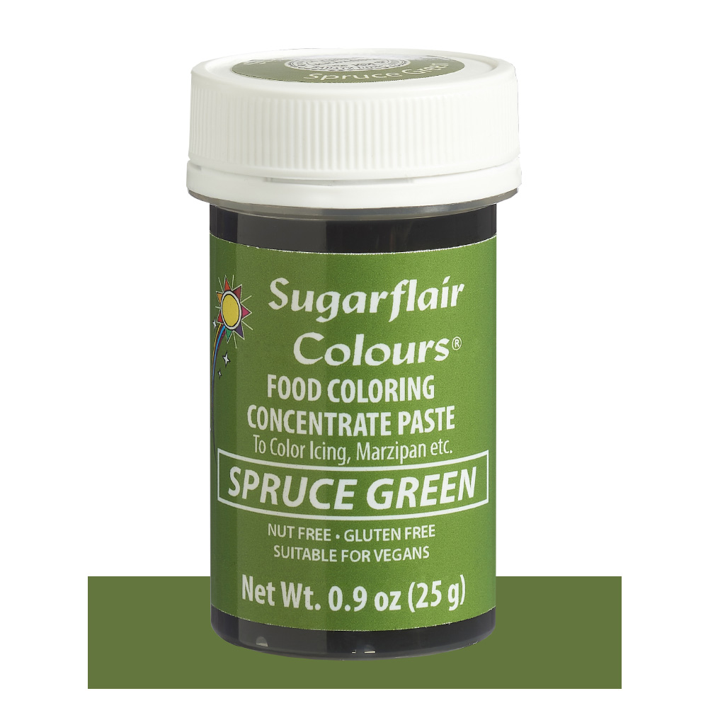 SugarFlair Spruce Green Concentrated Gel Paste Color, 25 gr.