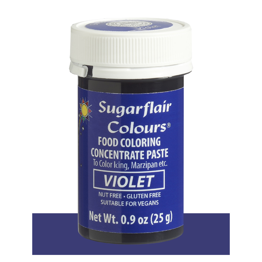 SugarFlair Violet Concentrated Gel Paste Color, 25 gr.