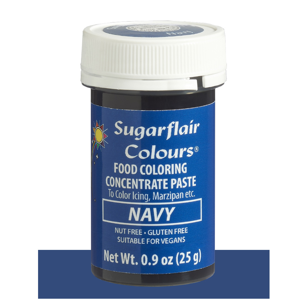 SugarFlair Navy Blue Concentrated Gel Paste Color, 25 gr.