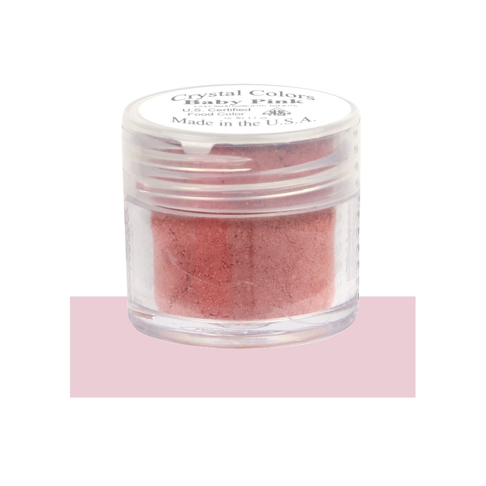 Sugarpaste Crystal Color Baby Pink Powder Food Coloring, Grams