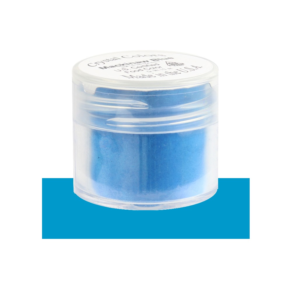 Sugarpaste Crystal Color Mackinaw Blue Powder Food Coloring, Grams