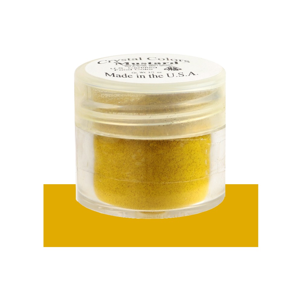 Sugarpaste Crystal Color Mustard Powder Food Coloring, Grams