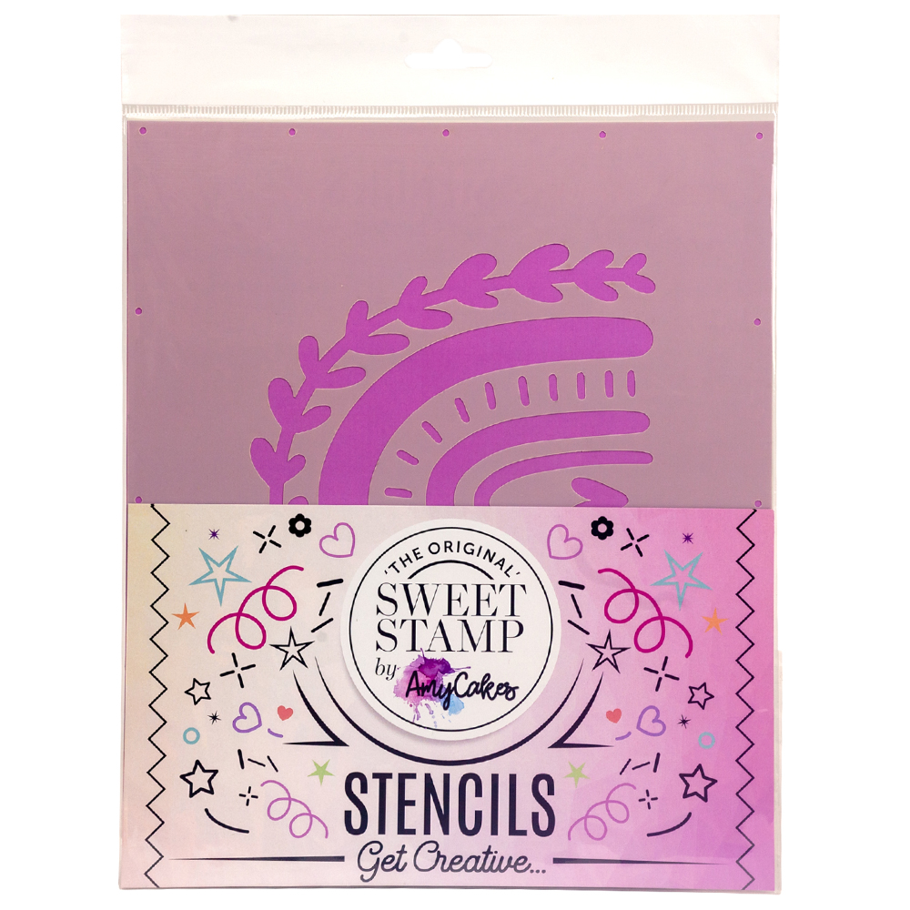 Sweet Stamp BOHO RAINBOW Cake Stencil