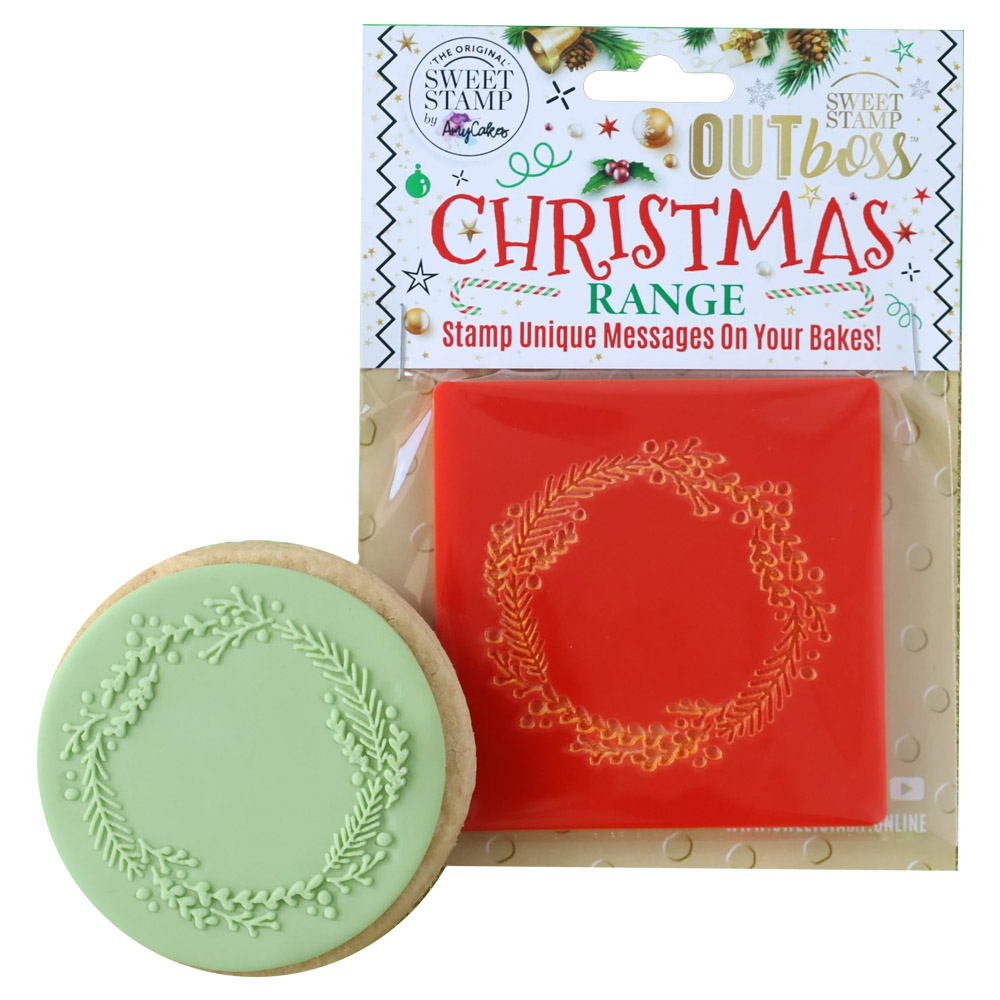 Sweet Stamp Christmas Wreath Outboss Stamp