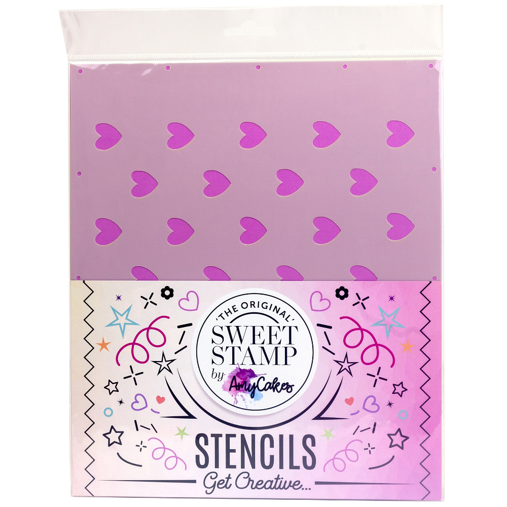 Sweet Stamp HEART PATTERN Cake Stencil