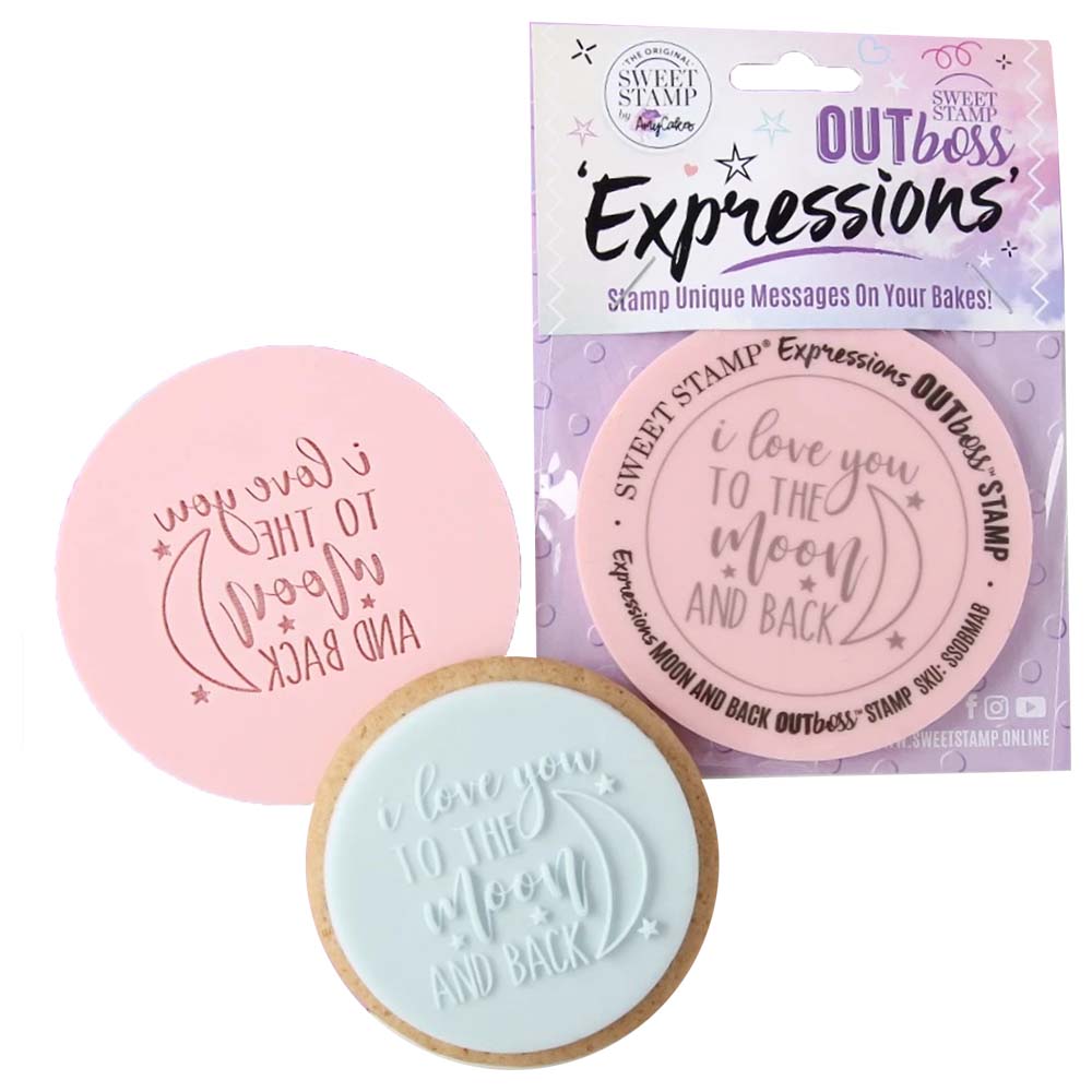 Sweet Stamp 'I Love You To The Moon And Back' Outboss Stamp
