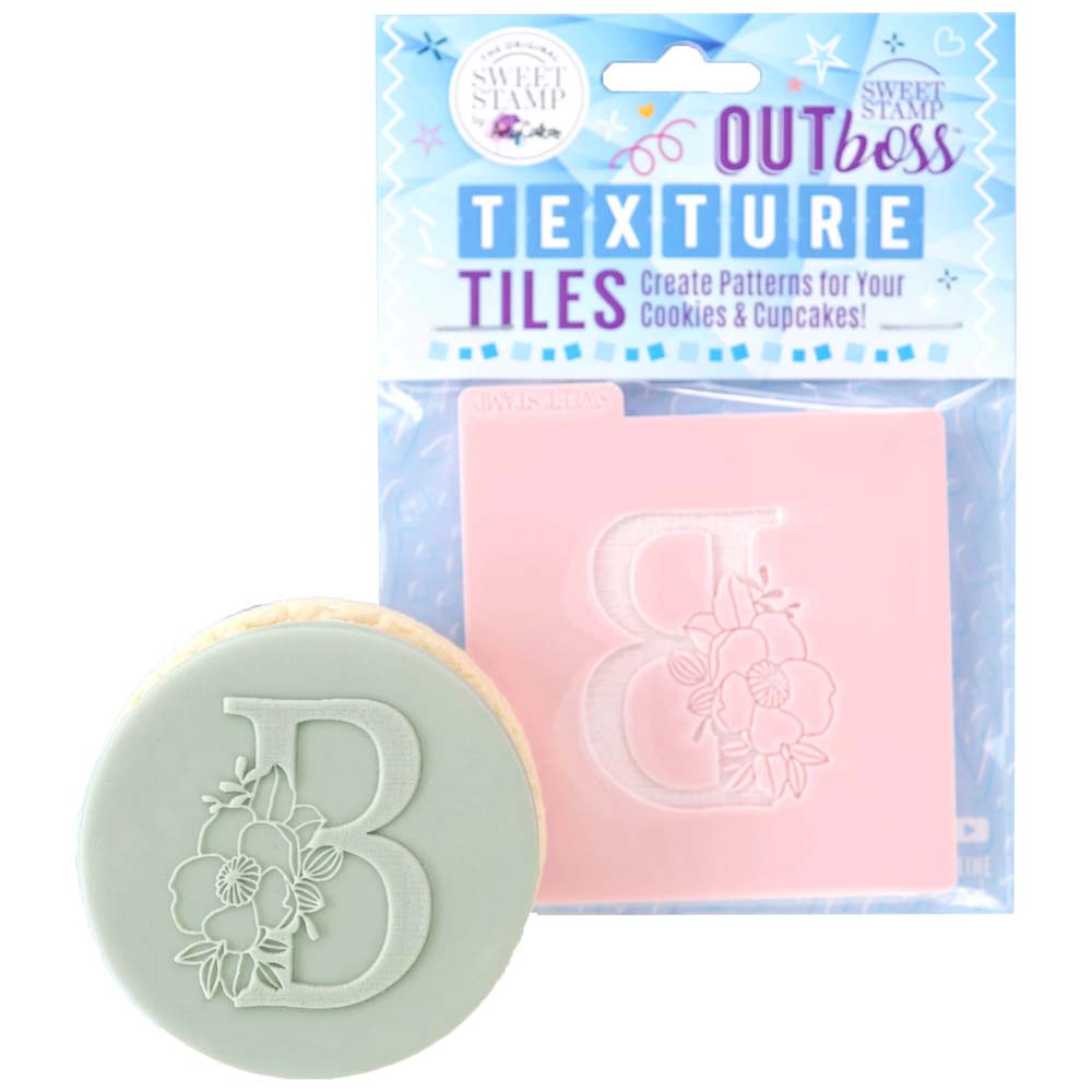 Sweet Stamp 'Monogram Floral B' Outboss Stamp