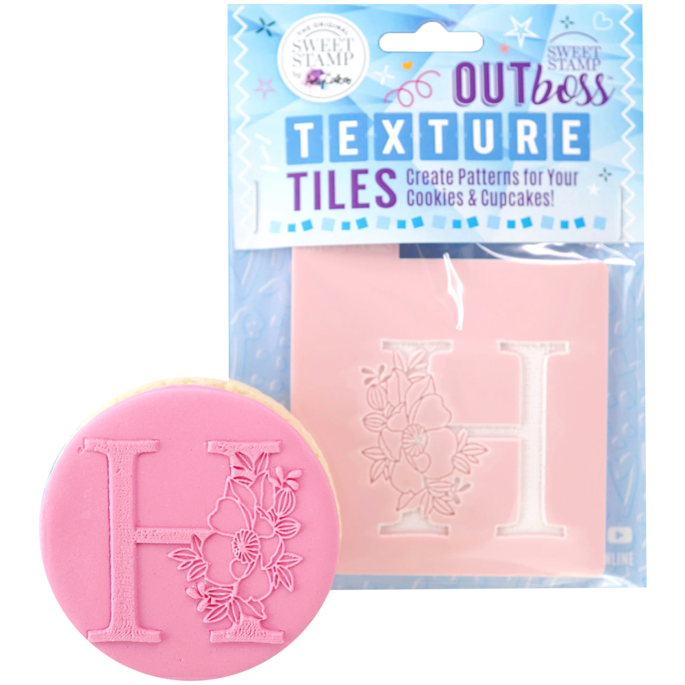 Sweet Stamp 'Monogram Floral H' Outboss Stamp