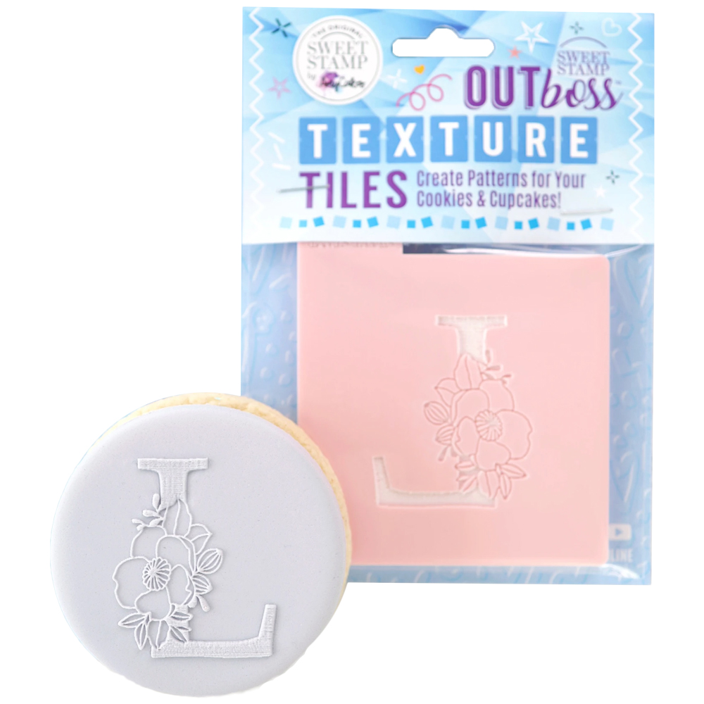 Sweet Stamp 'Monogram Floral L' Outboss Stamp