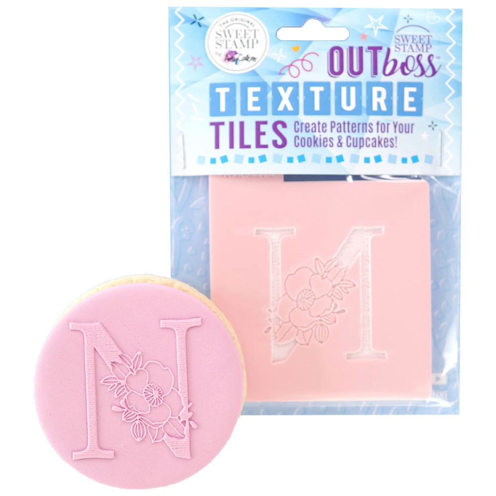 Sweet Stamp 'Monogram Floral N' Outboss Stamp