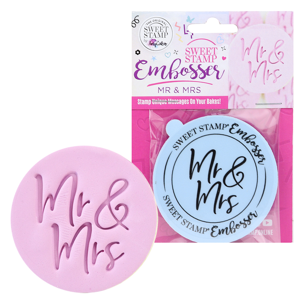 Sweet Stamp 'Mr. & Mrs.' Cookie and Cupcake Embosser