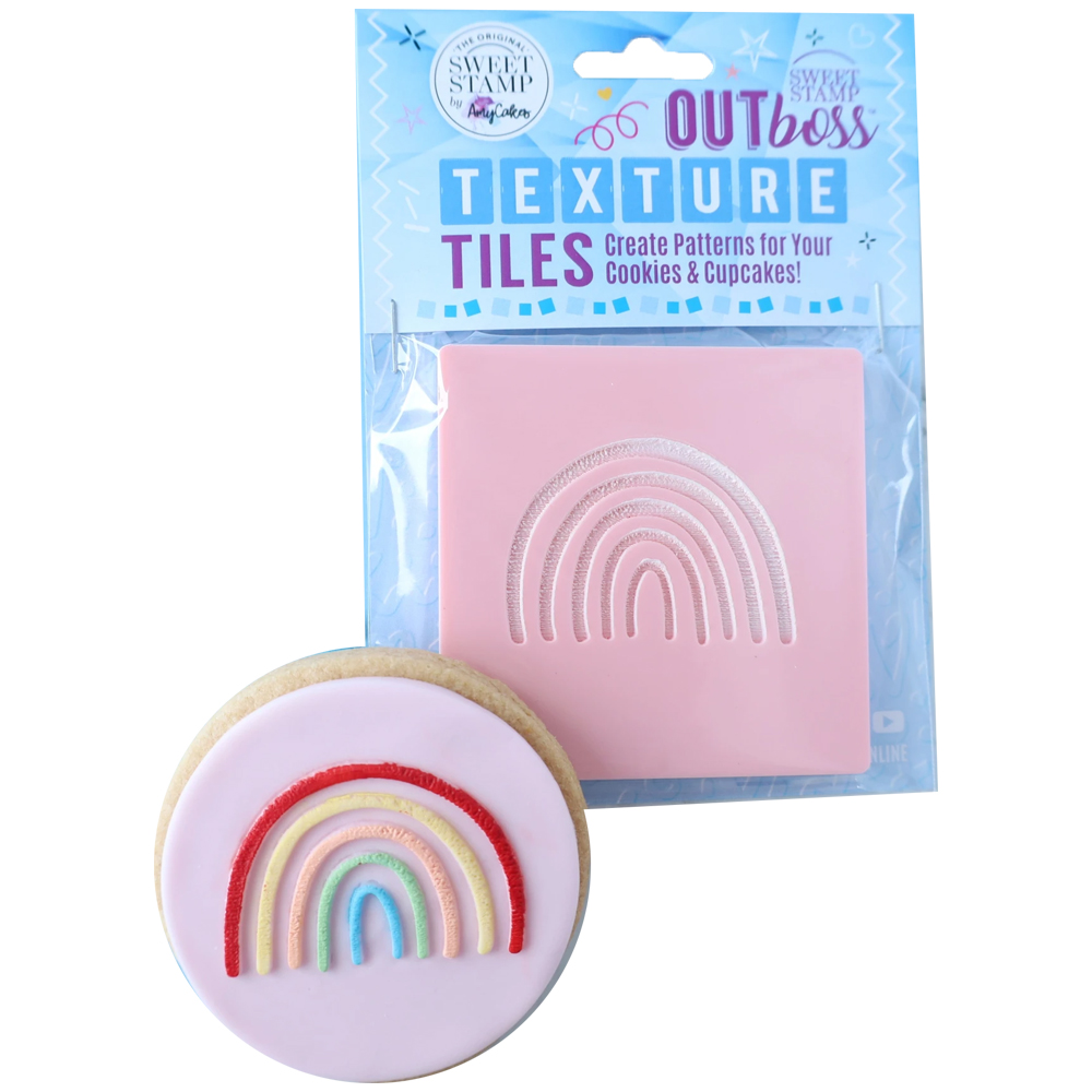 Sweet Stamp Rainbow Texture Tile