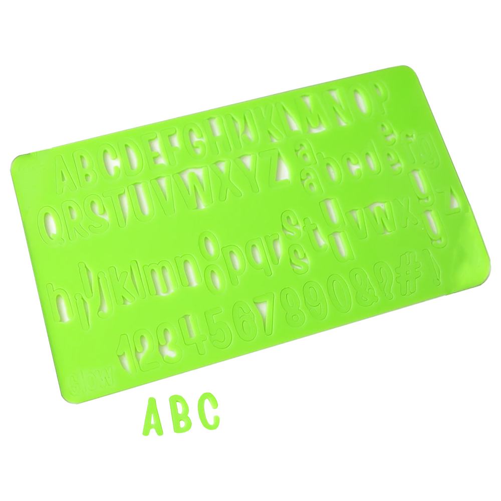 Sweet Stamp Set of Glow Upper & Lower Case Letters and Numbers