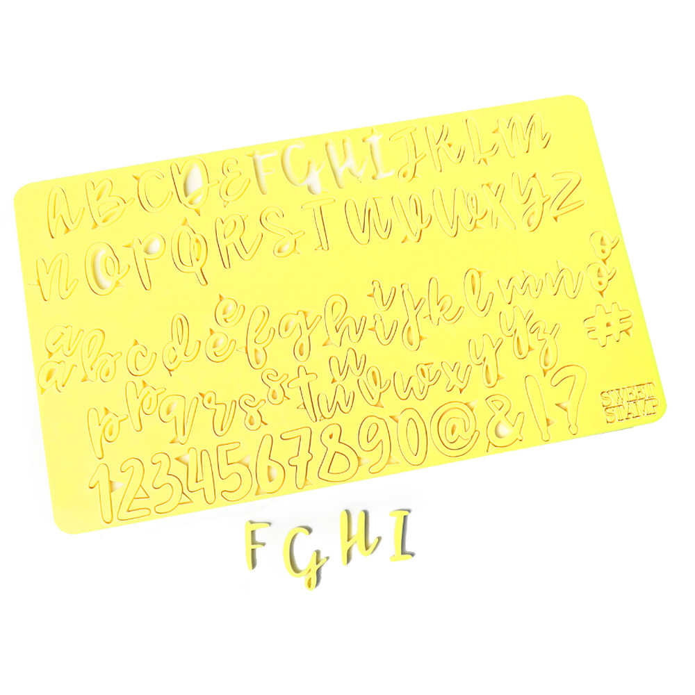 Alphabet  Deco Cookie And Fondant Stamp Set 