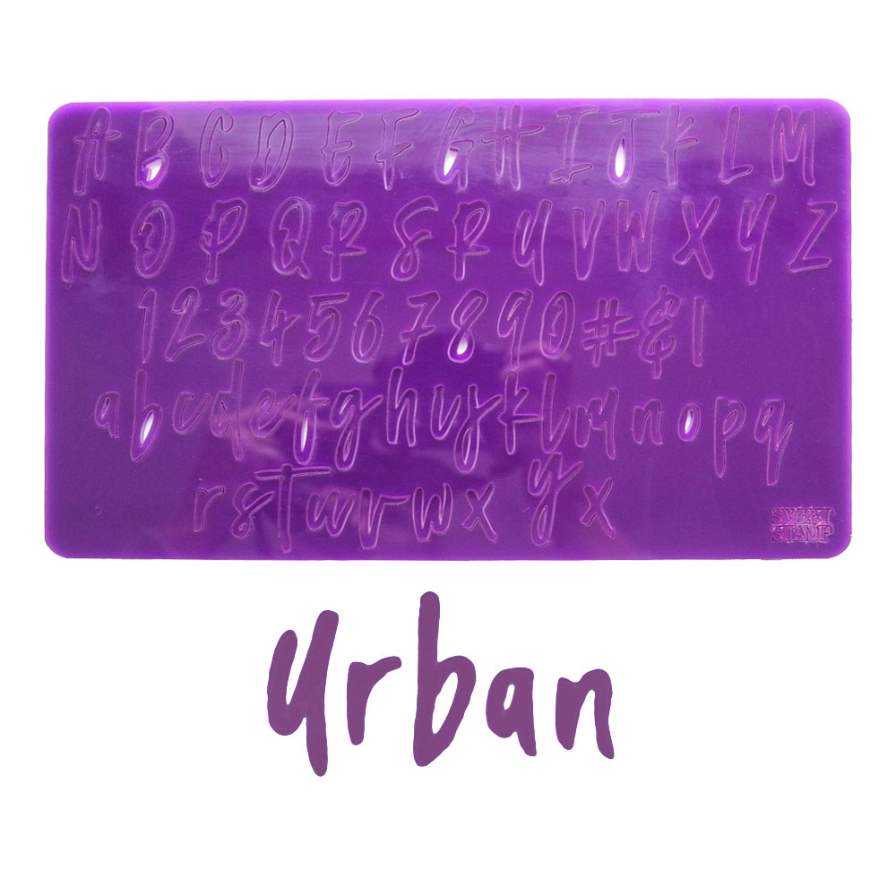 Sweet Stamp Set of Urban Upper & Lower Case Letters, Numbers & Symbols