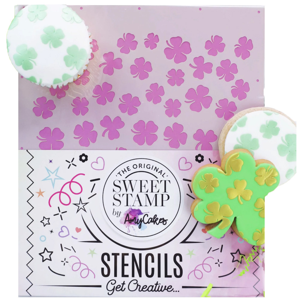 Sweet Stamp SHAMROCKS Cake Stencil