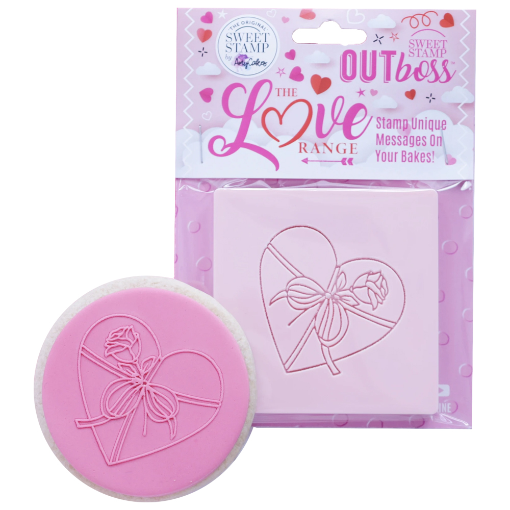 Sweet Stamp Wrapped Heart Love Outboss