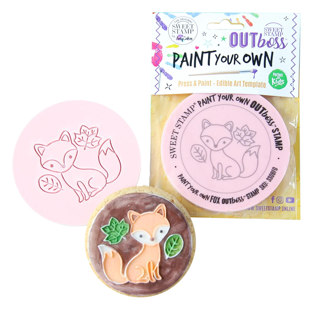Sweet Stamps 'Fox' Paint Your Own Outboss Stamp