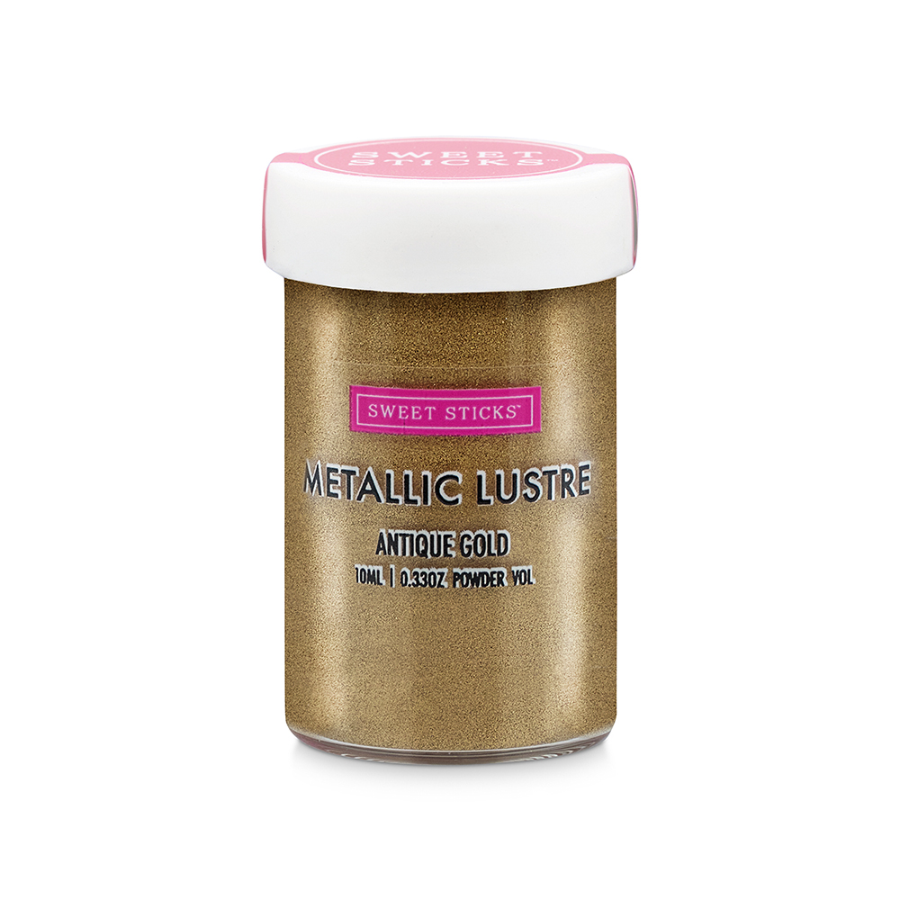 Sweet Sticks Antique Gold Metallic Luster Dust, 10 ml.