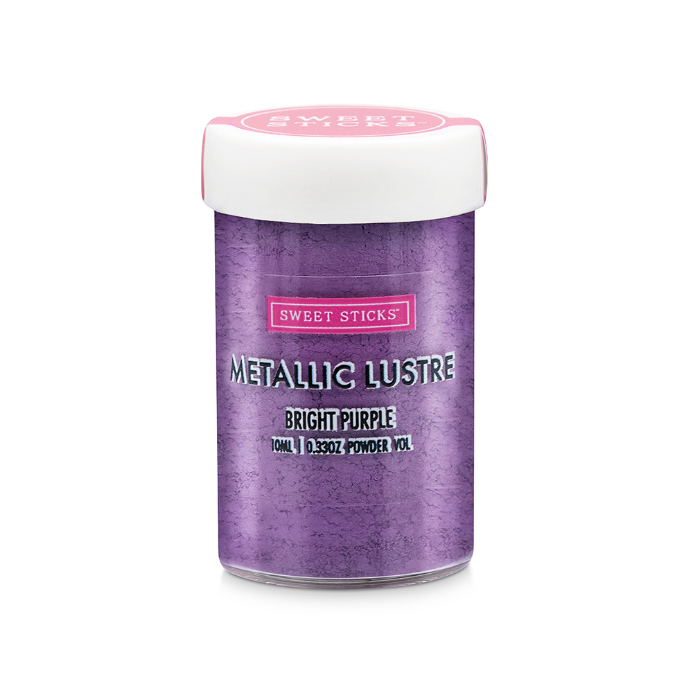 Sweet Sticks Bright Purple Metallic Luster Dust, 10 ml.