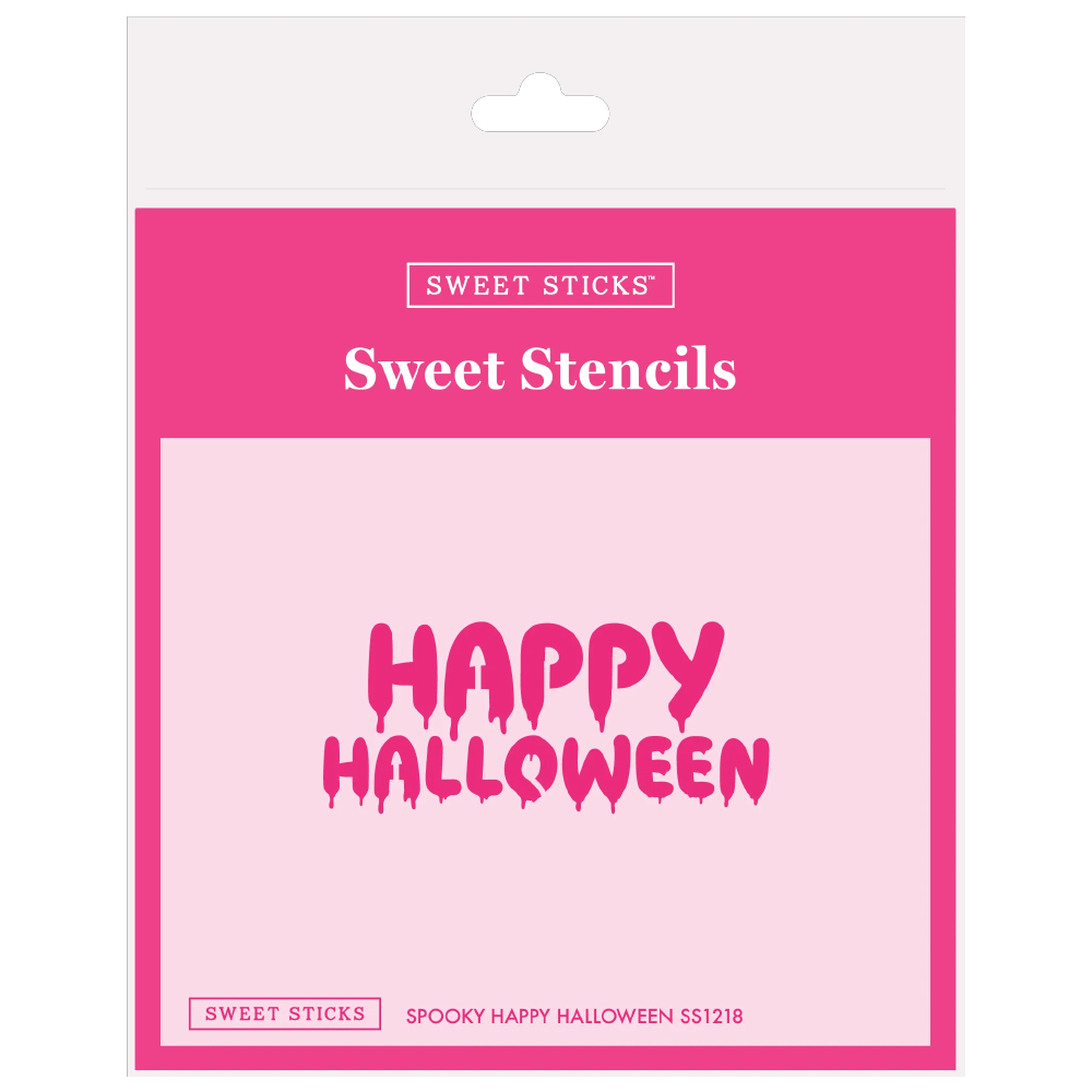 Sweet Sticks Happy Halloween Spooky Stencil
