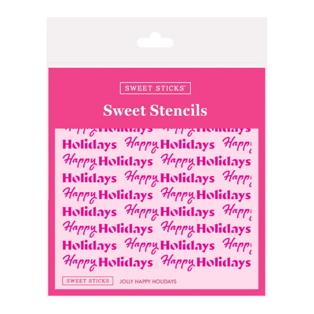 Sweet Sticks 'Happy Holidays' Stencil