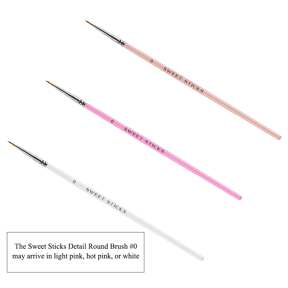 Sweet Sticks Detail Round Brush #0 - Colors May Vary 