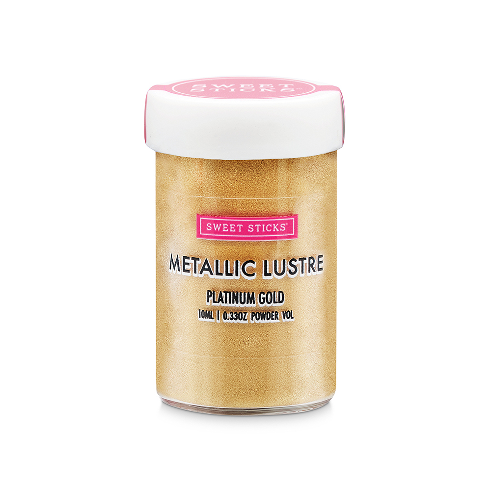 Sweet Sticks Platinum Gold Metallic Luster Dust, 10 ml.