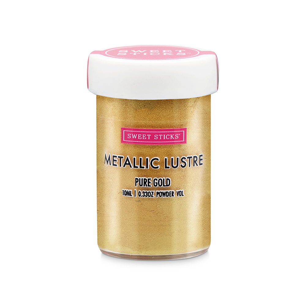 Sweet Sticks Pure Gold Metallic Luster Dust, 10 ml.