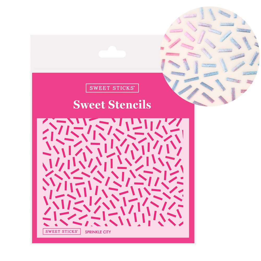 Sweet Sticks 'Sprinkle City' Stencil