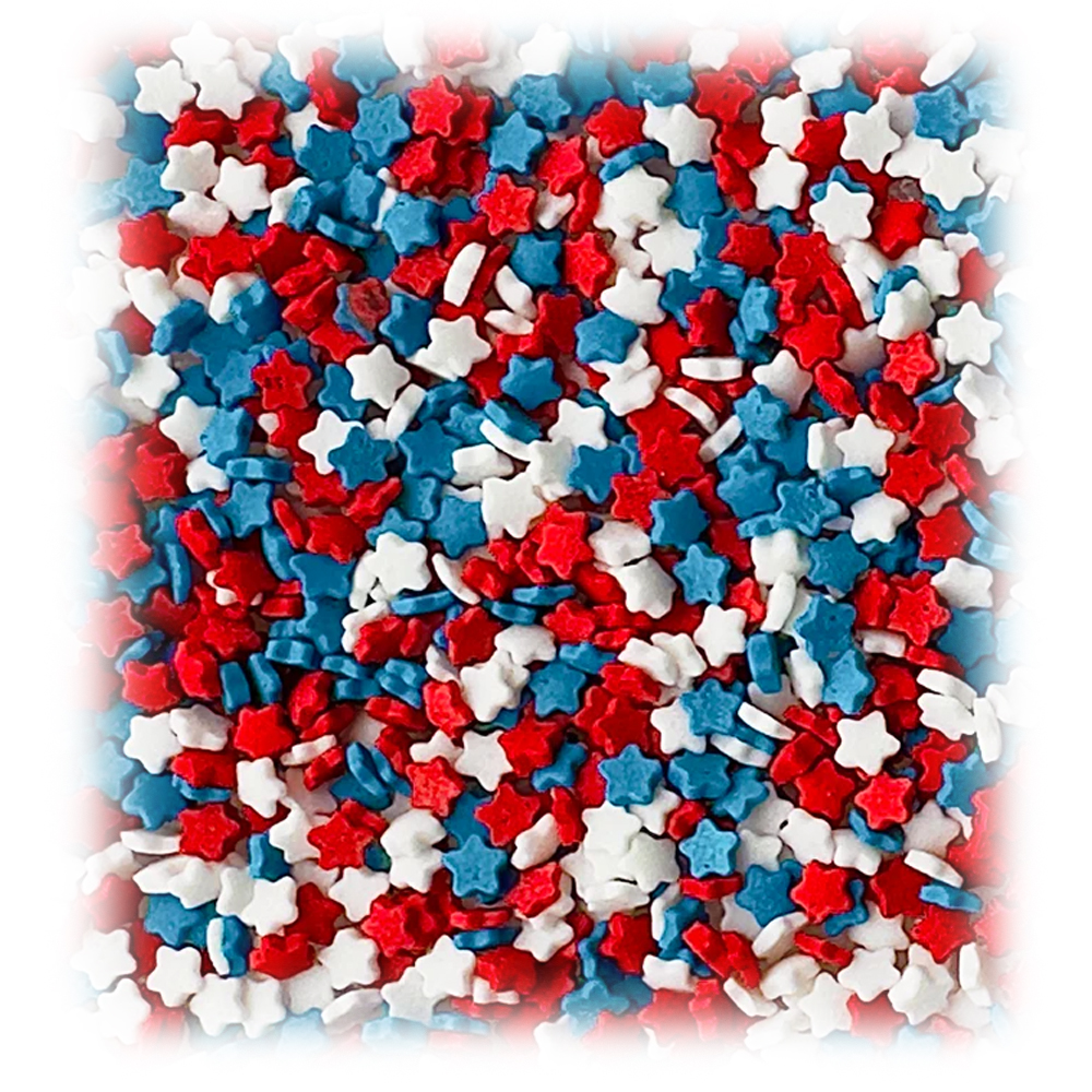 Sweetapolita Patriotic Star Confetti, 3 oz.