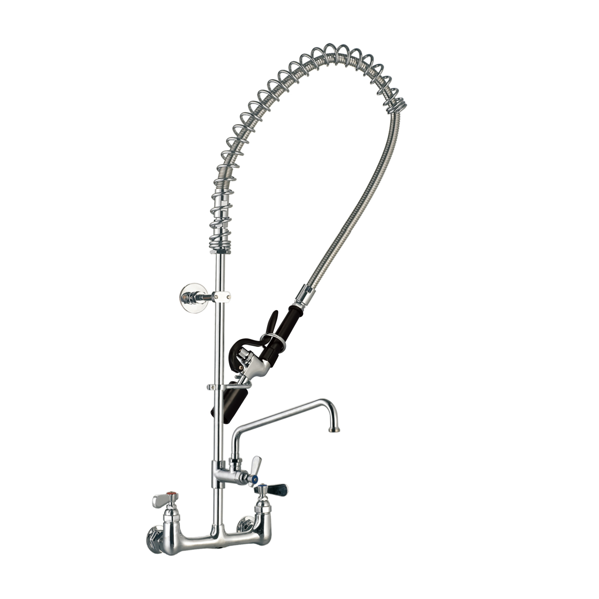 Tap Pre-Rinse Faucet Assembly with 44" SS Flexible Hose and 12" Add-On Faucet, Not Used