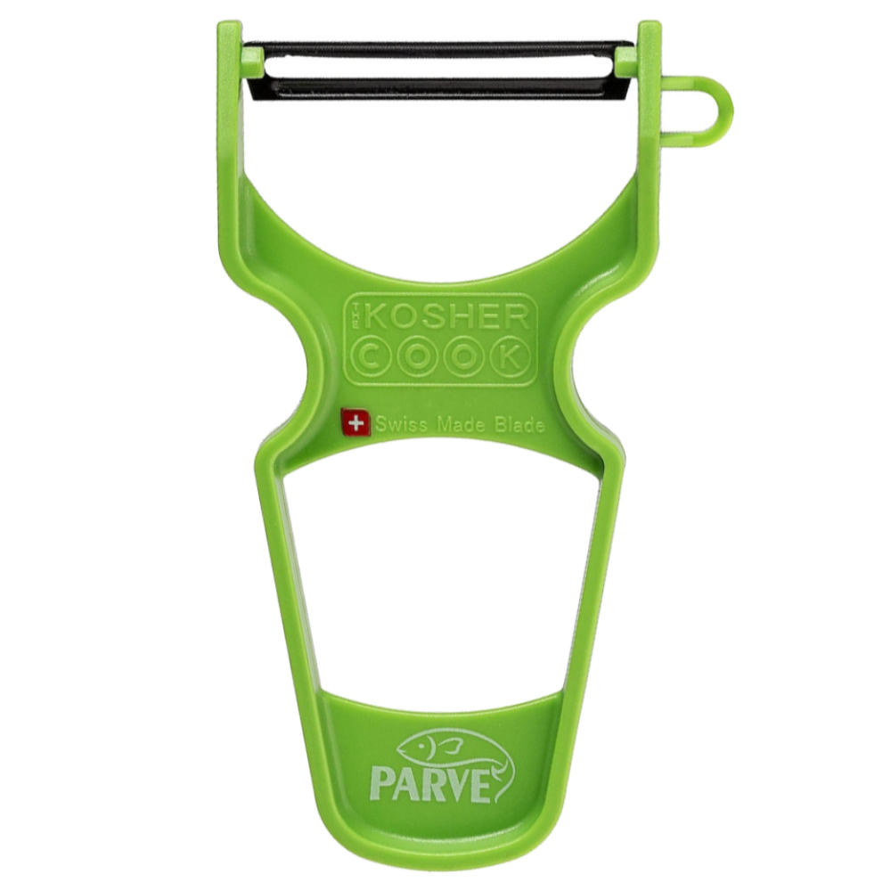 The Kosher Cook Vegetable Peeler, Green Plastic Handle