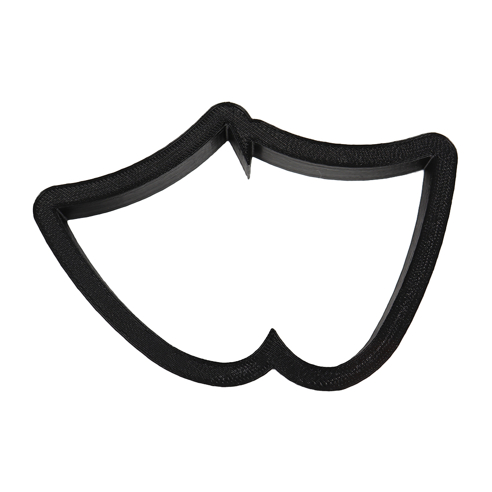 Theater Masks Plastic Cookie Cutter, x 2-1/4