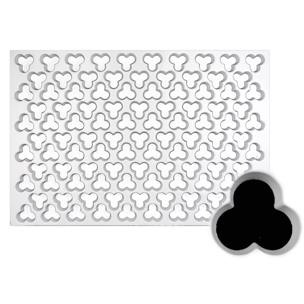 Production Cookie Cutting Sheet, Flower 1-3/16"