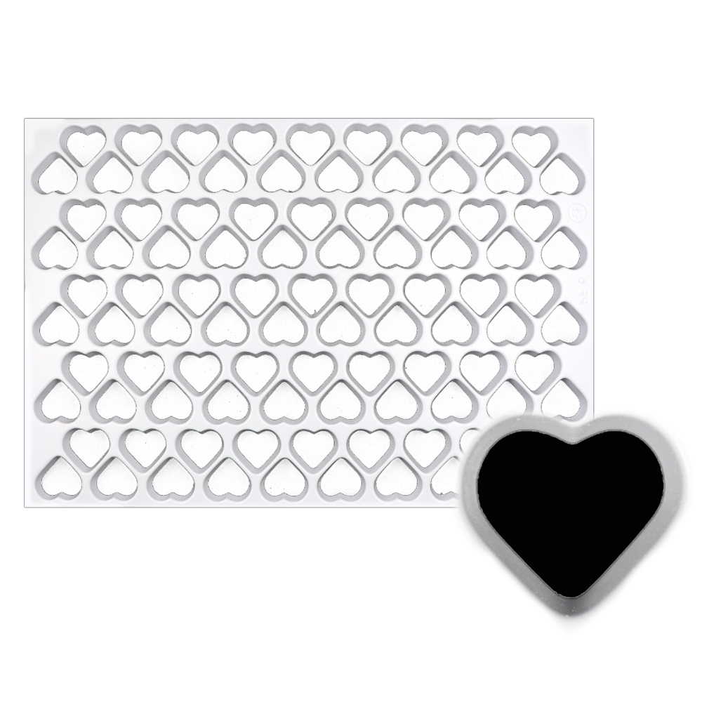 Production Cookie Cutting Sheet, Heart 1-3/4"