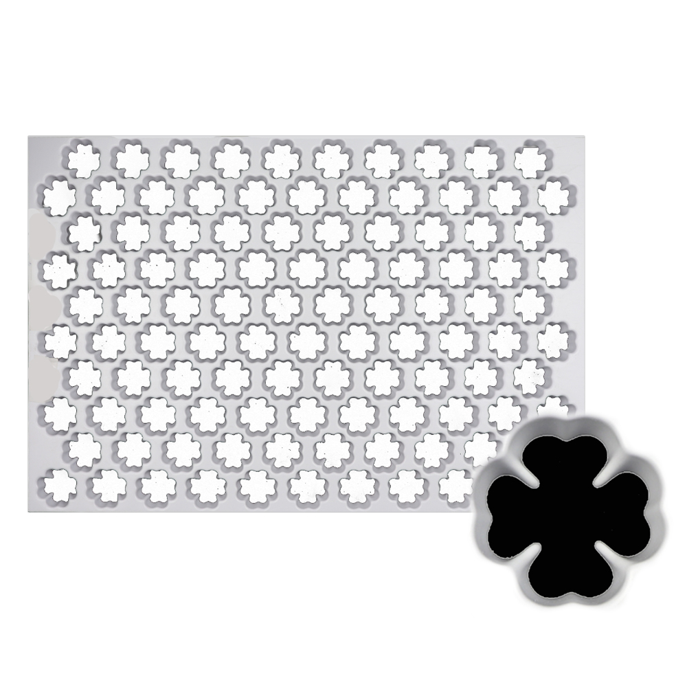 Production Cookie Cutting Sheet, Clover Leaf 1-3/8"