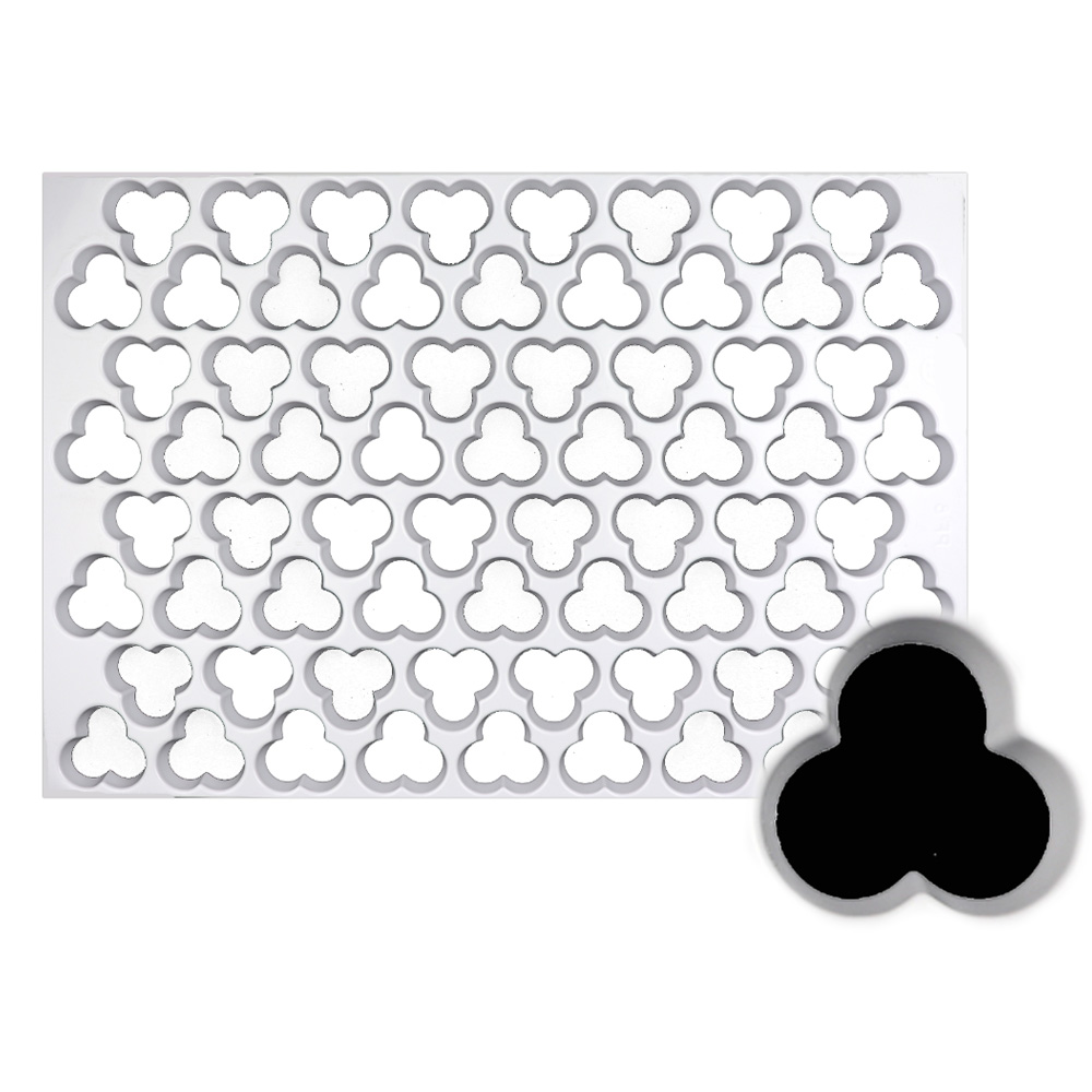 Production Cookie Cutting Sheet, Flower 1-9/16"