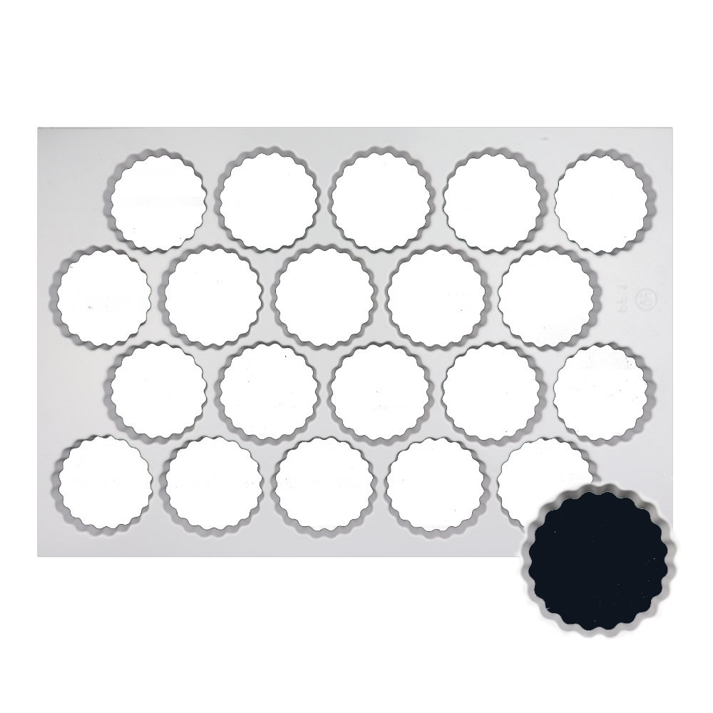 Production Cookie Cutting Sheet, Rosette 3-9/16"
