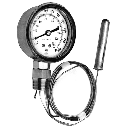 Thermometer; 20 - 220 Degrees Fahrenheit; 1/2" MPT Bottom Mount