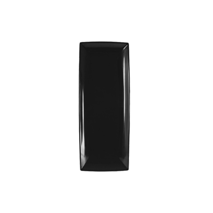 Thunder Group Rectangular Melamine Platter 20" x 8" x 1-3/8" High - Black