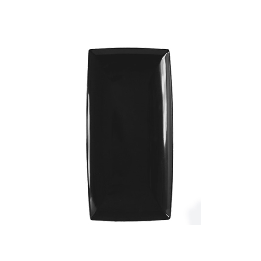 Thunder Group Rectangular Melamine Platter 13" x 6-1/2" x 1" High - Black